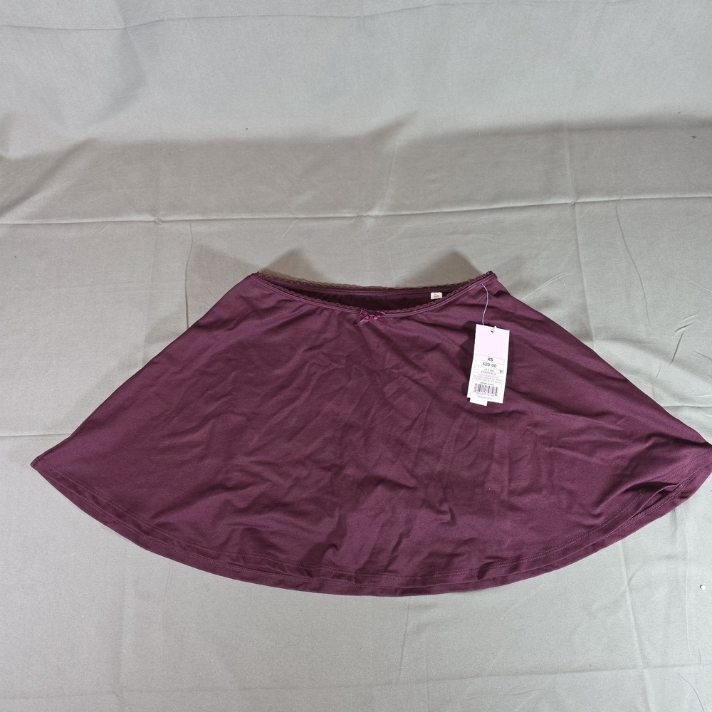 NWT Wild Fable Burgundy Seamless‎ Mini Skort Size Extra Small